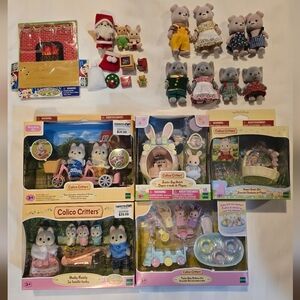 LOT New And Vintage Calico Critters